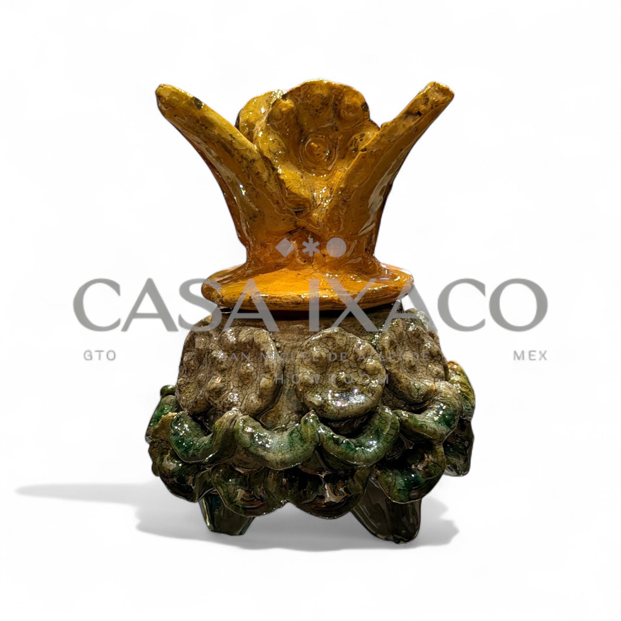 Piña de Barro Vidriado 10cm