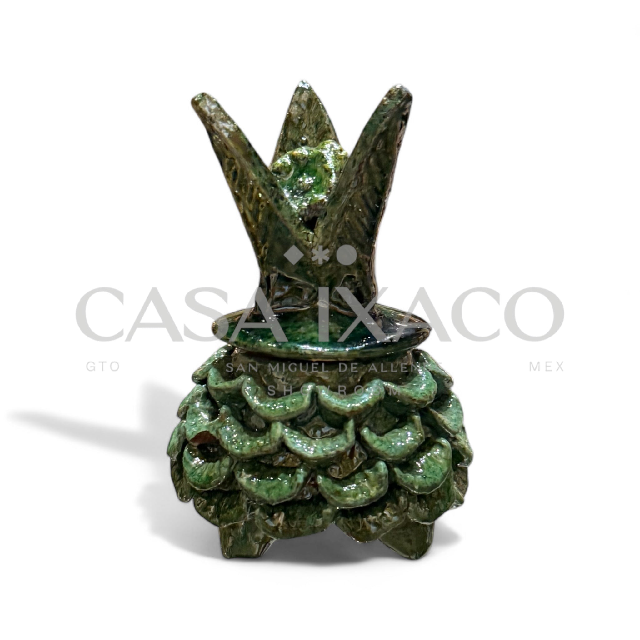 Piña de Barro Vidriado 10cm