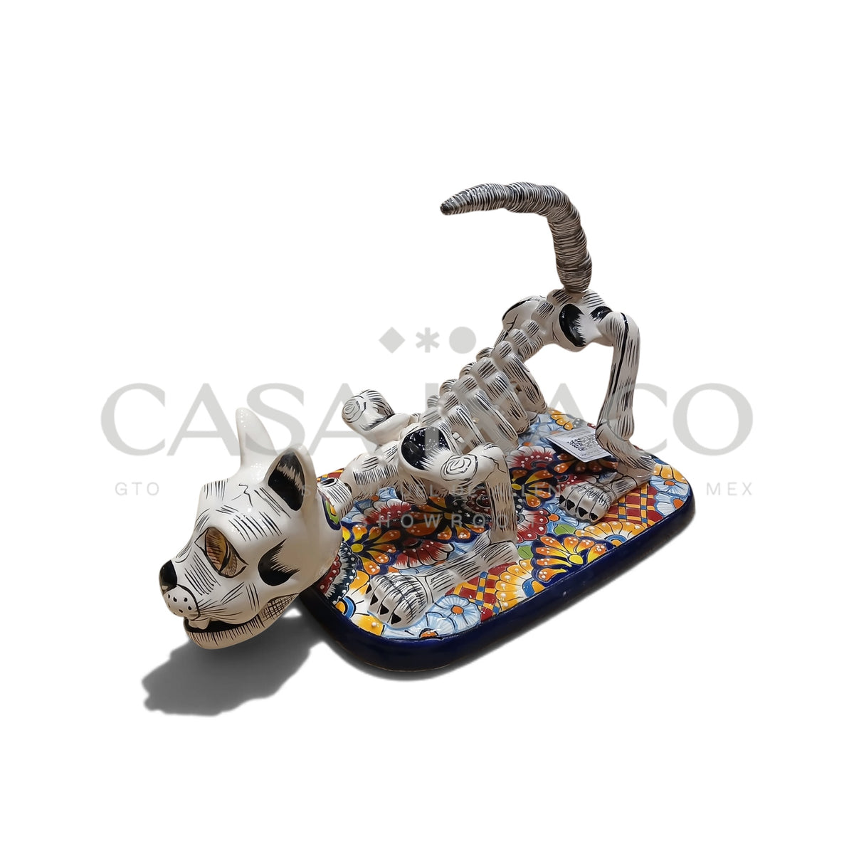 Gato Huesos Talavera 21cm