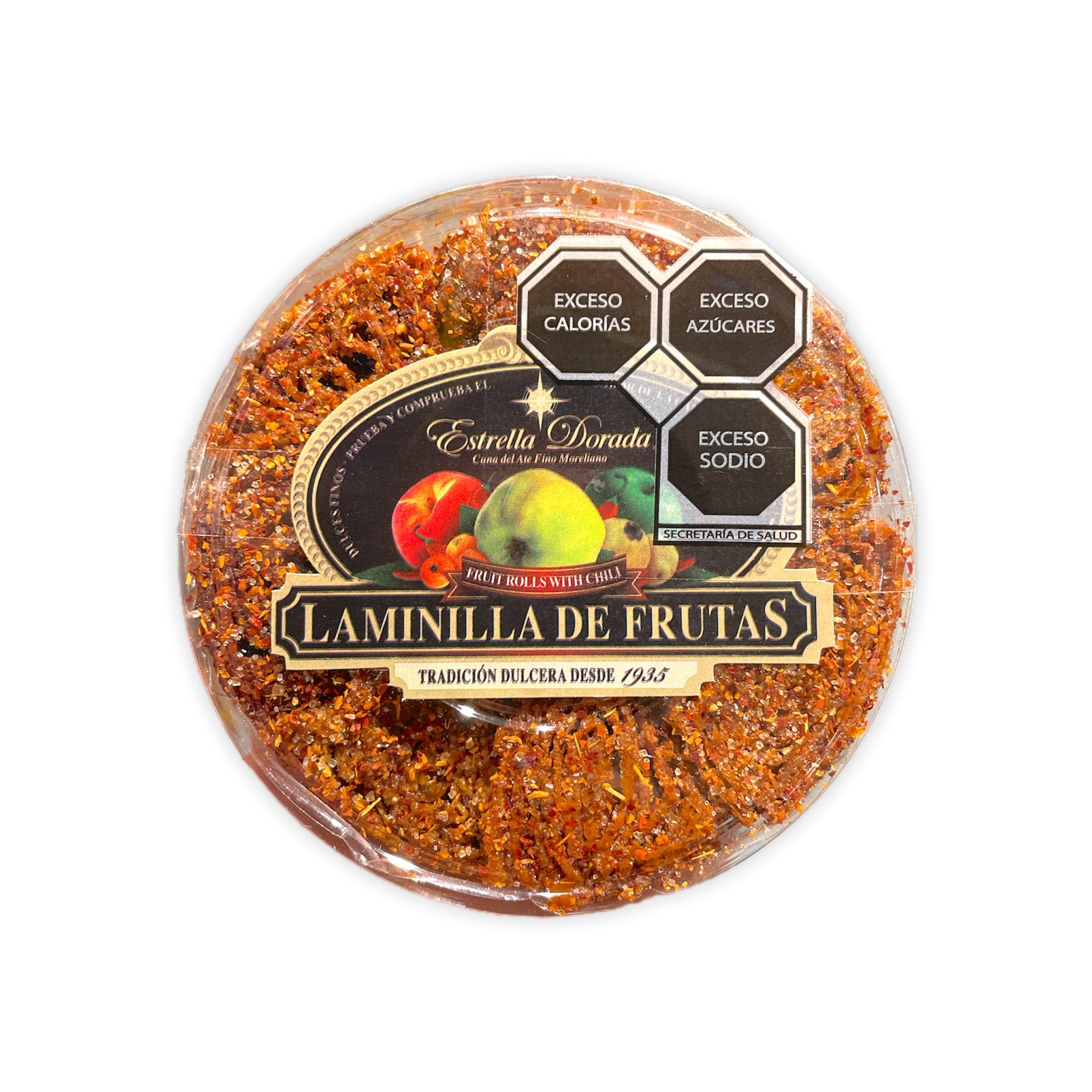 Laminilla de Frutas con Chile Ovalada